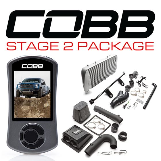 COBB,FORD,STAGE,2,POWER,PACKAGE,SILVER,F-150,RAPTOR,2017-2018,EcoBoost,CobbEverything