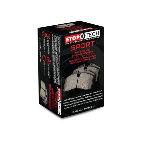 StopTech,sport,Rear,Brake,Pads,Set,kit,brakepads,oem,calipers,caliper,big,friction,brakepad,quicker,