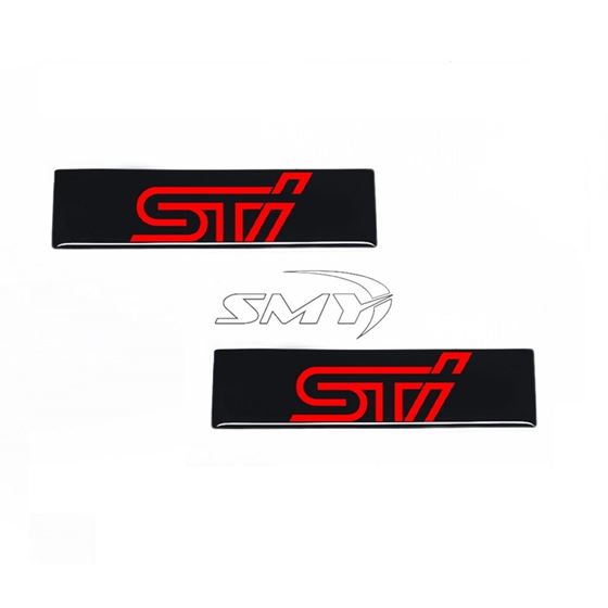 SMY,Gel,STI,Emblems,for,WeatherTech,Mats,Pair