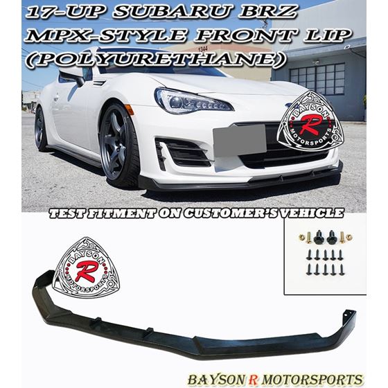 Bayson R MPX Style Front Lip For 2017-2021 Subaru 