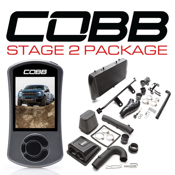 COBB,FORD,STAGE,2,POWER,PACKAGE,BLACK,F-150,RAPTOR,2017-2018,CobbEverything,Ecoboost
