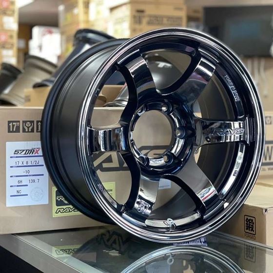 RAYS Gram Lights 57DR-X 17x8.5 -10 6x139.7 - Dark Blue Chrome