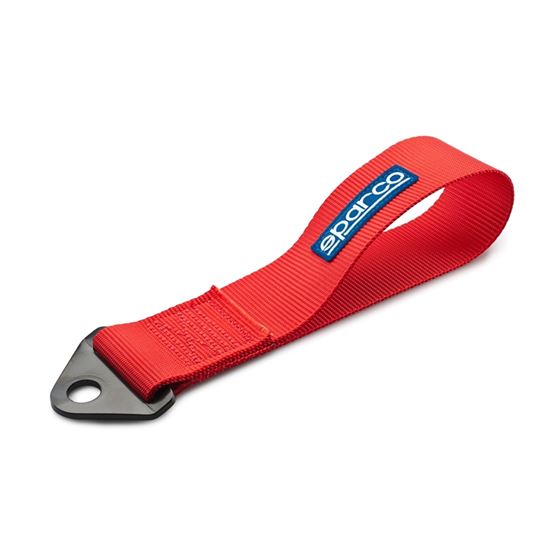 SPARCO,TOW,STRAP,FIA,RED