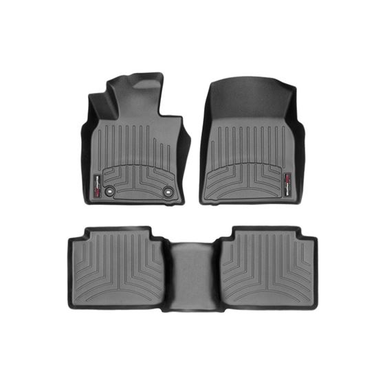 441230-1-2, WeatherTech, Floor, Mats, 2018+, Toyota, Camry, 1st, and, 2nd, Row, front, rear, floor,