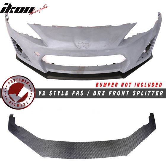 13-16 Scion FR-S Subaru BRZ Front Bumper Lip Carbon Fiber