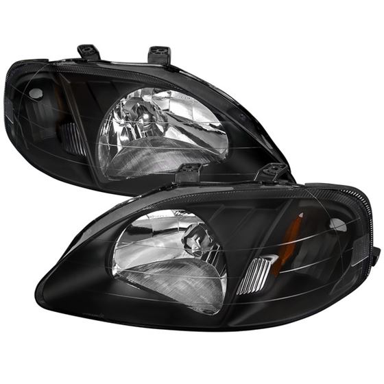 Spec D 1999-2000 Honda Civic Crystal Headlights w/