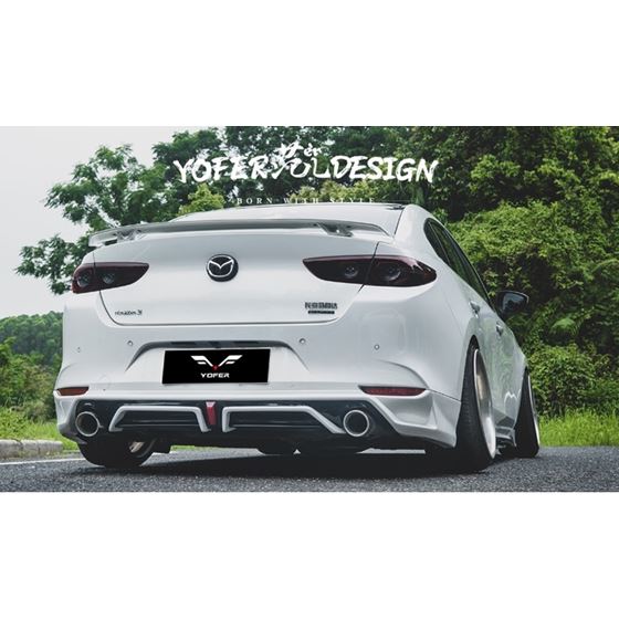 2019+,MAZDA,3,SEDAN,YOFER,REAR,BUMPER,DIFFUSER