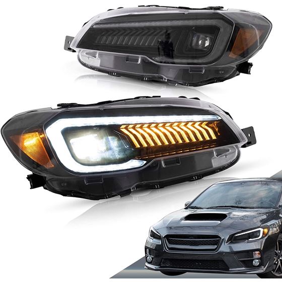 VLAND LED Headlights Compatible with WRX Subaru 2015-2020(Not Fit A WRX 2018-2021 with AFS/SRH, Limi
