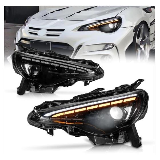 Archaic,Full,LED,Headlights,Assembly,For,Scion,FRS,Toyota,86,Subaru,BRZ,2012-2021