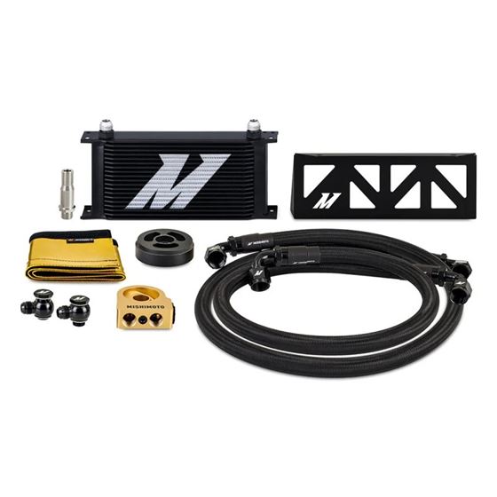 Mishimoto,22+,Subaru,BRZ,Toyota,GR86,Oil,Cooler,Kit,Thermostatic,Black