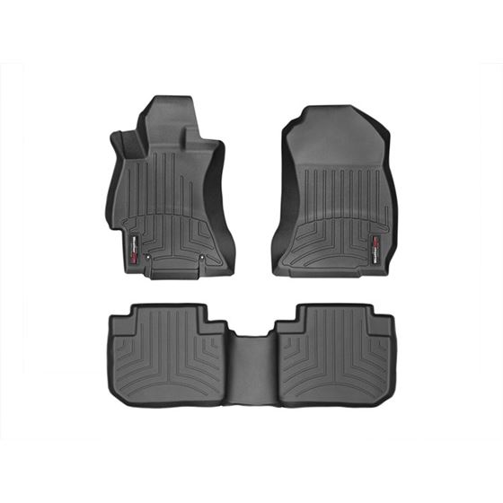 44531-1-2, WeatherTech, Floor, Mats, 2014+, Subaru, Forester, Black, floor, liner, mats, laser, perf