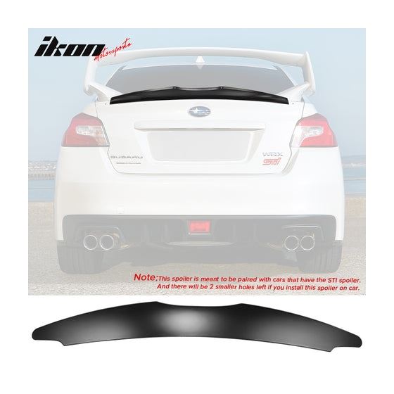 IKONMOTORSPORT UNPAINTED 4DR REAR TRUNK SPOILER WING SUBARU WRX/ STI 15-21