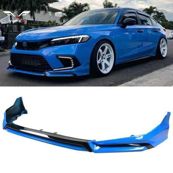 2022-2024 HONDA CIVIC SEDAN YOFER V3 FRONT BUMPER LIP (BOOST BLUE)