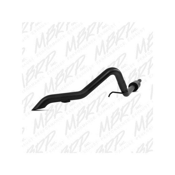 MBRP 12 Jeep Wrangler/Rubicon 3.6L V6 Cat Back Single Rear Exit Off-Road Black Exhaust