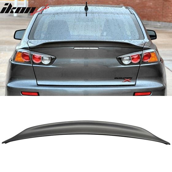 08-17,Mitsubishi,Lancer,EVO,X,10,RS,Style,Rear,Trunk,Spoiler,Unpainted,ABS