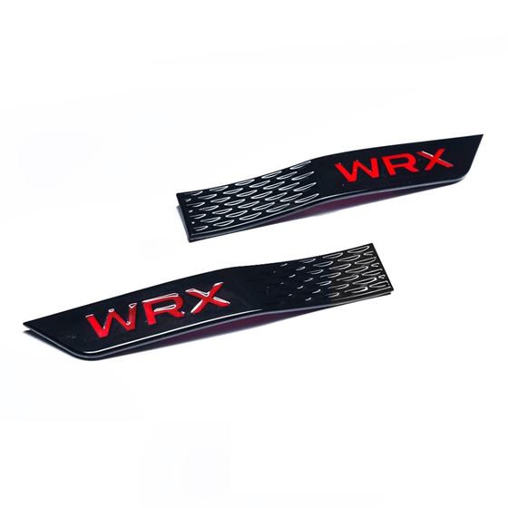 Fender,Badge,Ornament,Set,Gloss,Black,Red,WRX,Logo,2015-2021,WRX