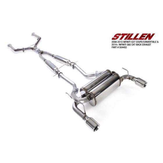 2008-2013 Infiniti G37 Coupe / 2014-2015 Infiniti Q60 Stainless Cat-Back Exhaust System - Dual Wall