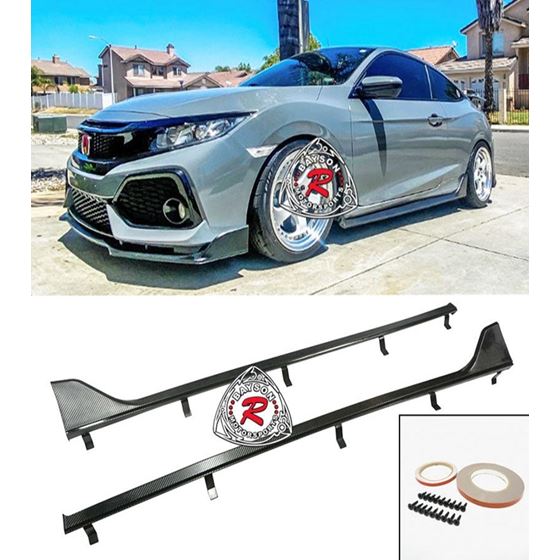 Bayson R TR Style Side Skirts (Carbon Look) For 20