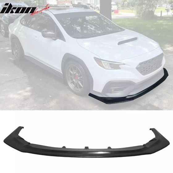 Ikonmotorsports 2022-2024 Subaru WRX IK6 Style Unpainted Front Bumper Lip Spoiler PU