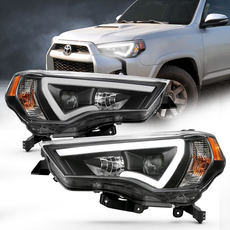 Anzo Toyota 4 Runner 14-18 H.L Project Plank Style Black Clear Amber