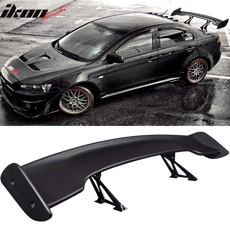 Fit For Universal 57 Inch Abs Black Gt Wing Span Jdm Trunk Spoiler Wing