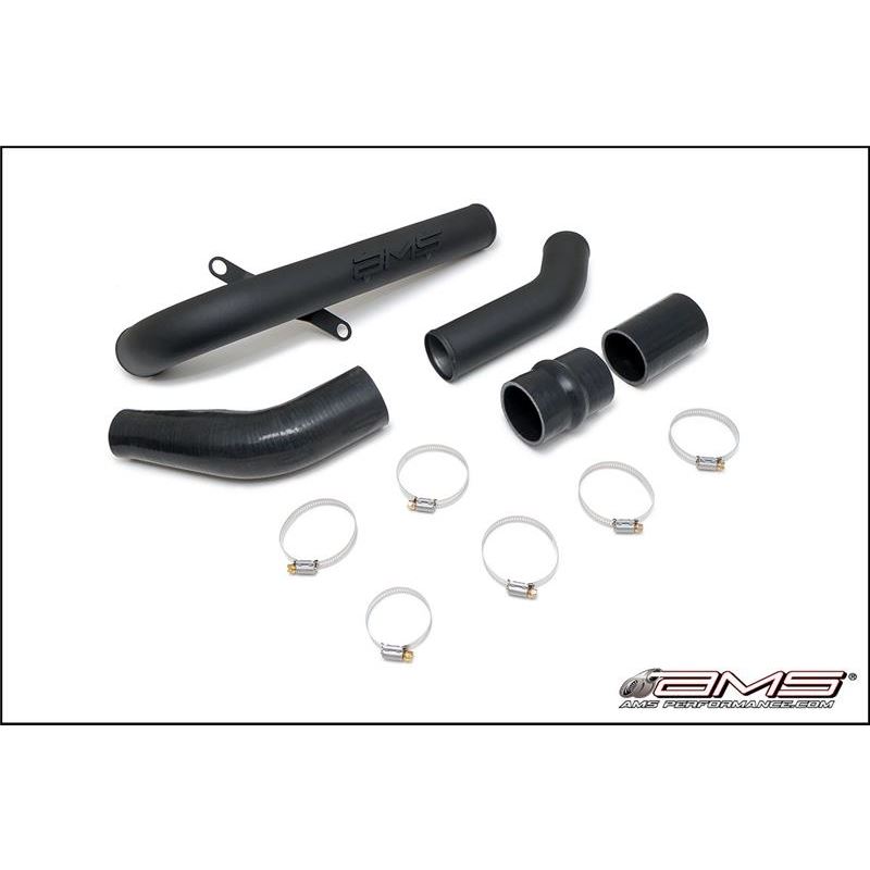 AMS Black Upper Intercooler Pipe / Hot Pipe | 2008-2015 Mitsubishi Evo X